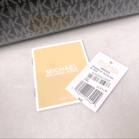 NWT Michael Kors XL Mercer tote. Black patent - Picture 10 of 12